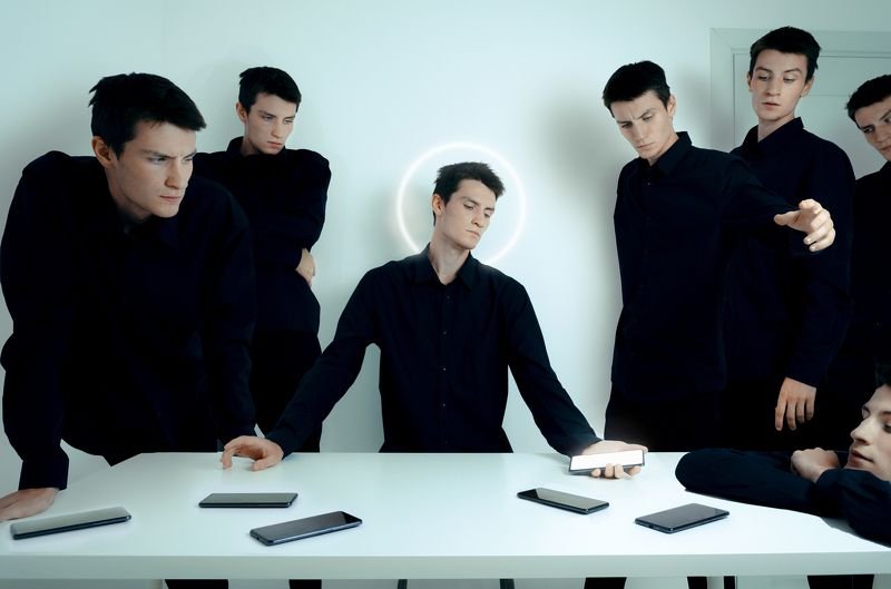 photo, collage, portrait, concept Один и несколькоphoto preview