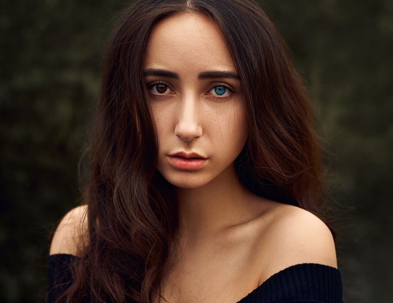 Девушка, взгляд, глаза, портрет, цвет Катяphoto preview