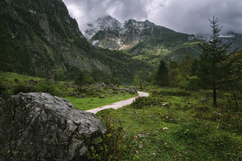 горы; лес; альпы; бавария; Alpine routsphoto preview