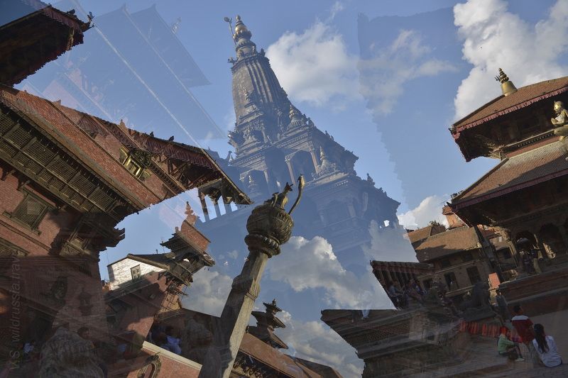 Катманду, Непал, путешествие, наложение, архитектура, шагнивнеизведанное, землетрясение Старый Катманду.photo preview