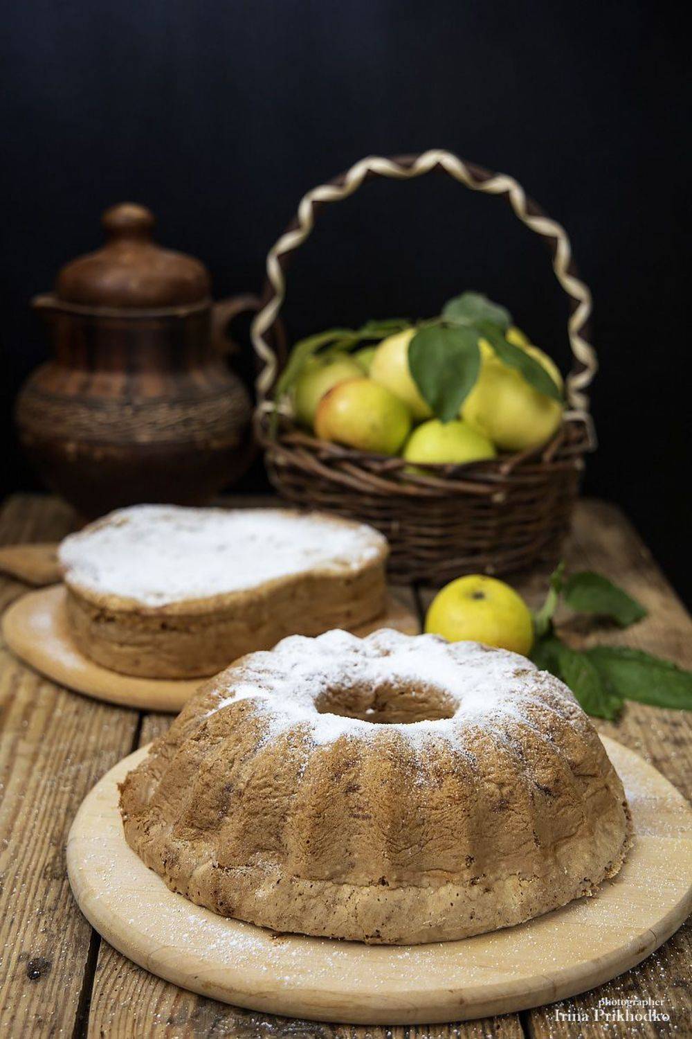 фуд-фото, натюрморт, шарлотка, яблочный пирог, яблоки, осень, Ирина Приходько