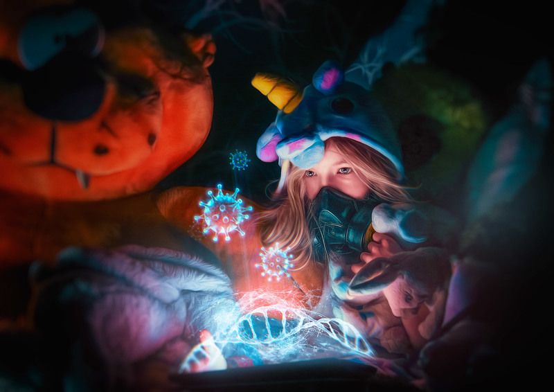 covid, toys, virus, mask, child Covid-19photo preview