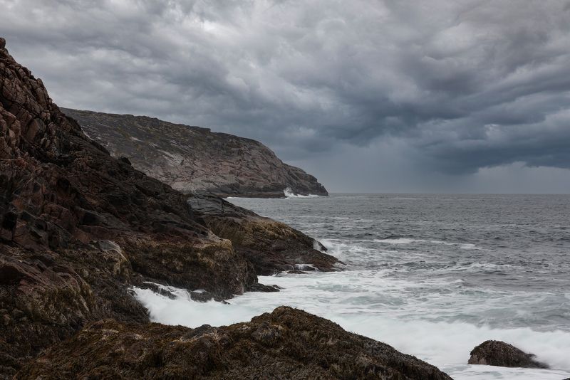 пейзаж, пейзажная фотография, пейзажи, териберка, россия, баренцево море, море, волны, путешествие, landscape, landscapes, landscape photography, sea Баренцево море, Териберкаphoto preview