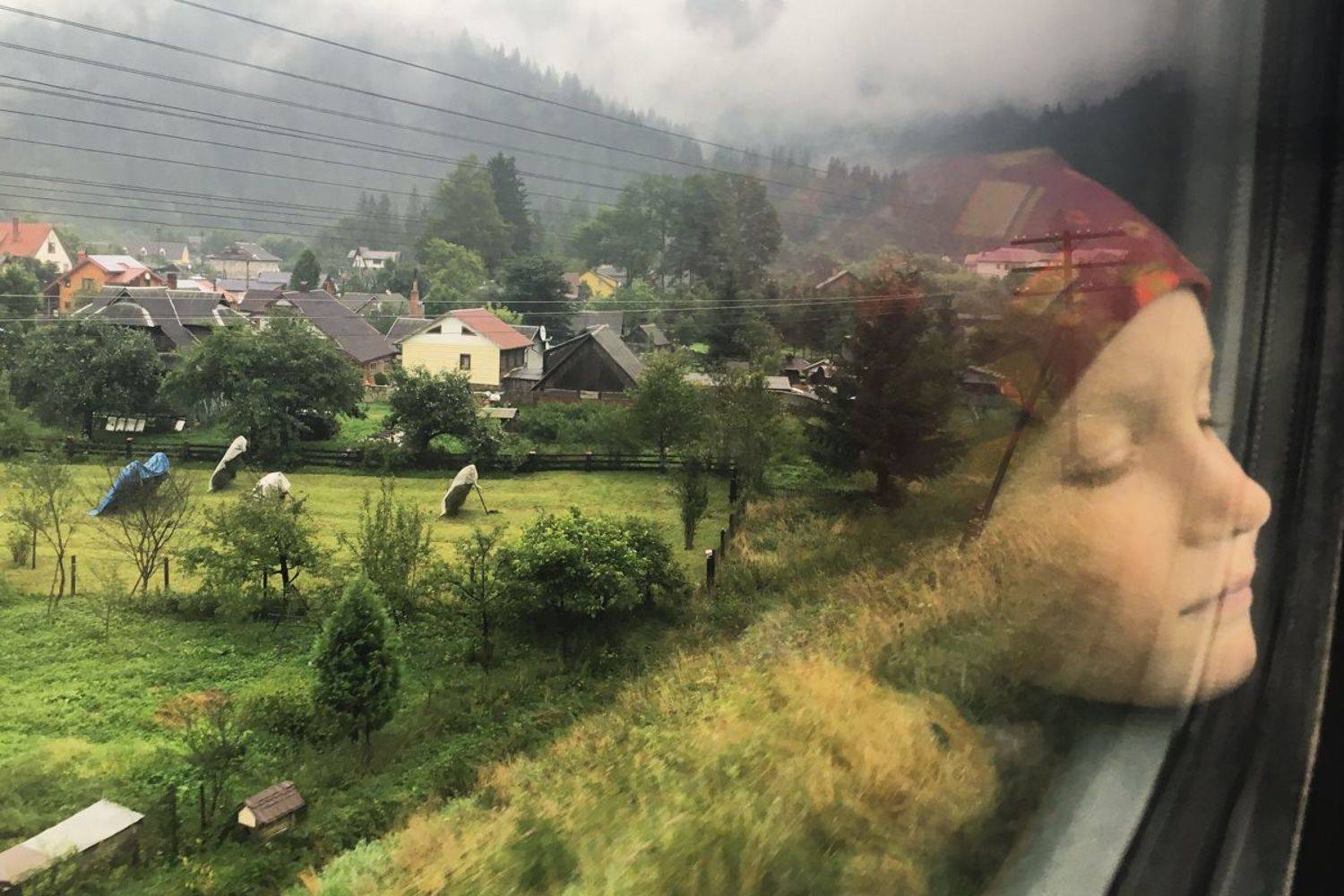 портрет, поезд, отражение, природа, Карпаты, жанр, ребенок, Piligrim