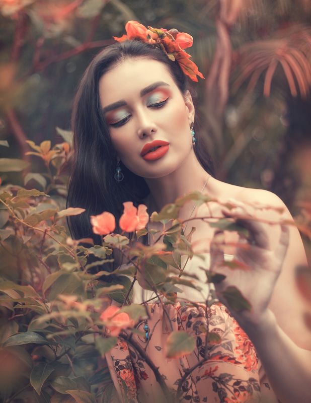 постановочная фотография, файн арт, juliatyagushova,фото в японском стиле, осенняя фотосессия, осень, девушка, женский портрет, тягушовафото, fashion, portrait,  Japanese autumnphoto preview