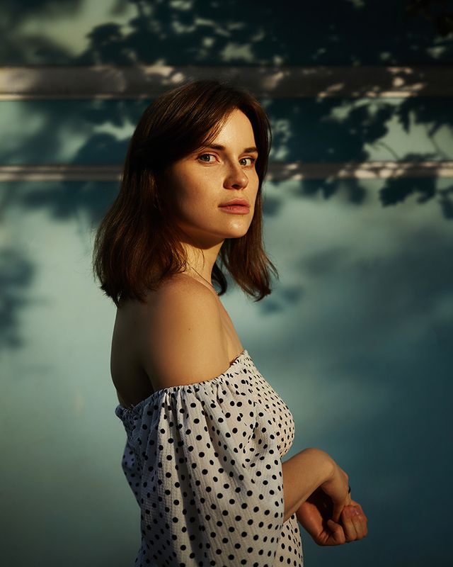 portrait girl summer sundress dress lifestyle Марина Ярулинаphoto preview