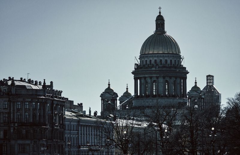 исаакий, спб, купол, купола, питер, собор холодный город фото превью