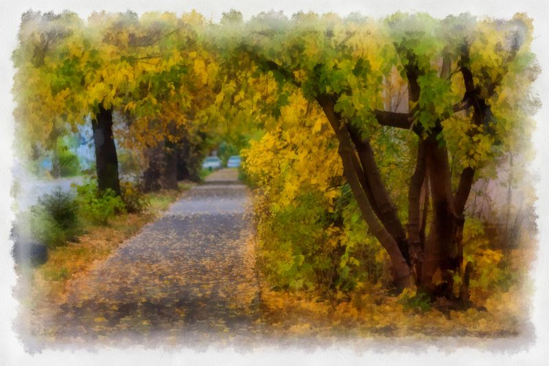 осенняя акварельphoto preview