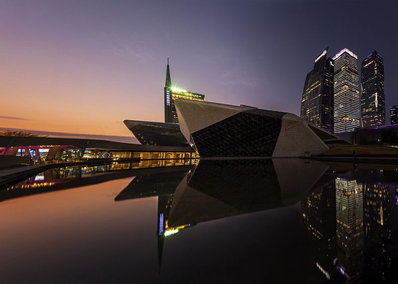 architecture, design, guangzhou, china, asia, архитектура, дизайн, гуанчжоу, китай, азия, 广州大剧院, Отражениеphoto preview