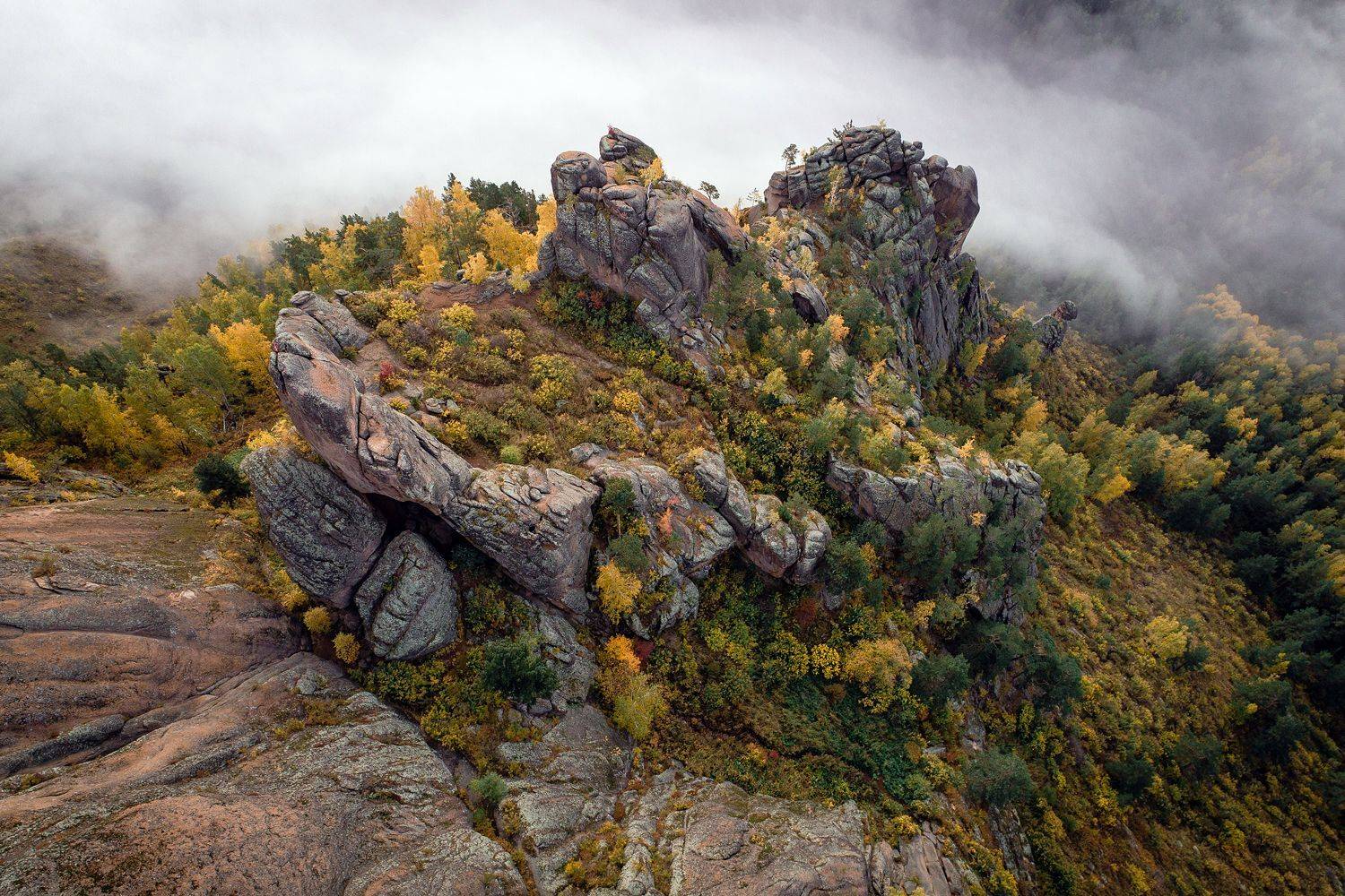 столбы, красноярские, пейзаж, красиво, лето, туман, заповедник, август, хайкинг, тревел, туризм, Александр Нерозя