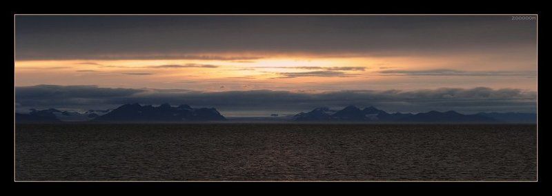 арктика,шпицберген,закат Арктический закат фото превью