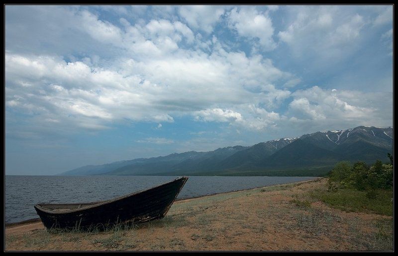 байкал, лодка, горы,  i_go Эй, Баргузин, пошевеливай вал...photo preview