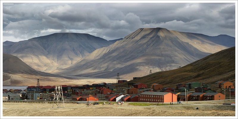 арктика,шпицберген,лонгйир Самая северная столица фото превью