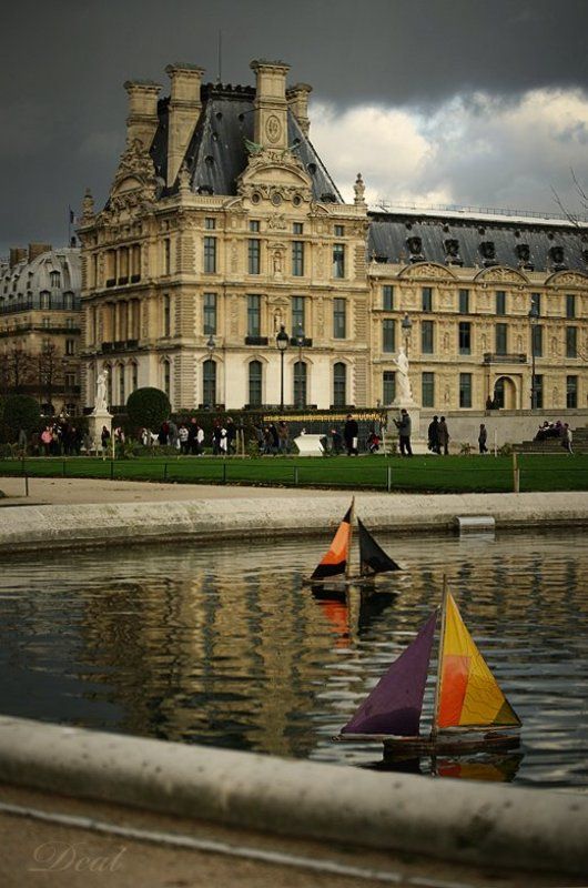 франция, париж, лувр, тюльрьи, вид, кораблики Корабли Лувраphoto preview