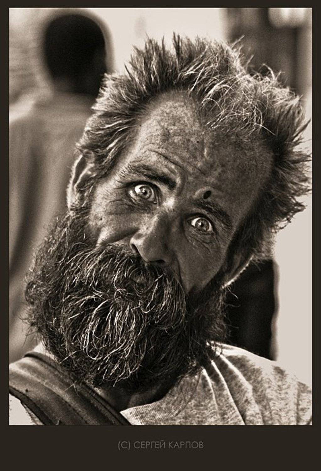 Бомж. Автор: Сергей Карпов жанр, портрет, бомж, Сергей Карпов