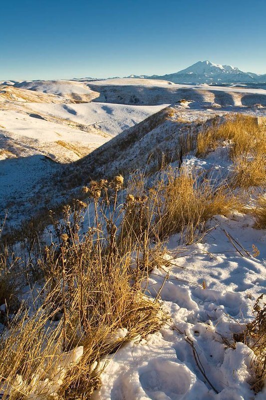 эльбрус, горы, кавказ Эльбрус с перевала Гумбашиphoto preview