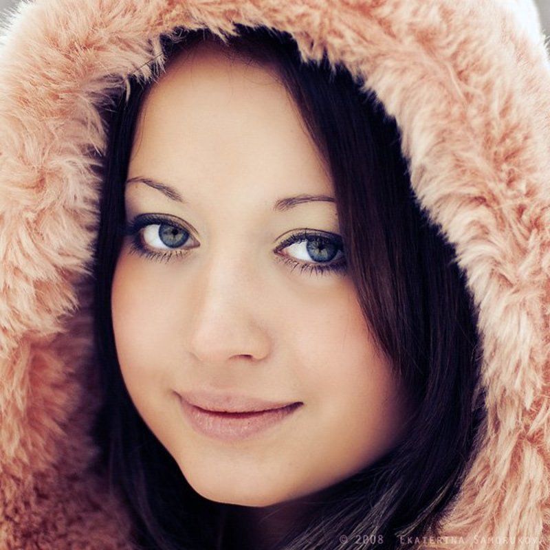 девушка, зима, снег,портрет photo preview