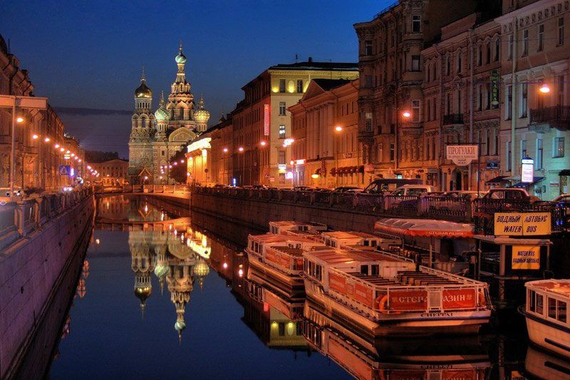 питер, ночь, отражения И это все о нем фото превью