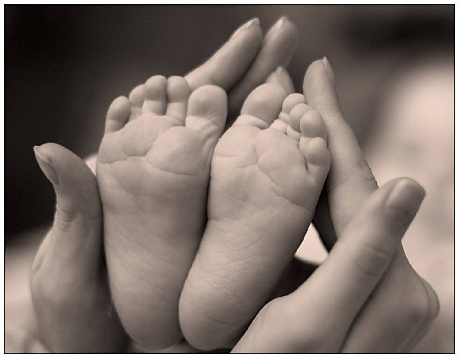 Нежность. Автор: Иван Исаев ретро, сепия, дети, любовь, руки, нежность, Иван Исаев