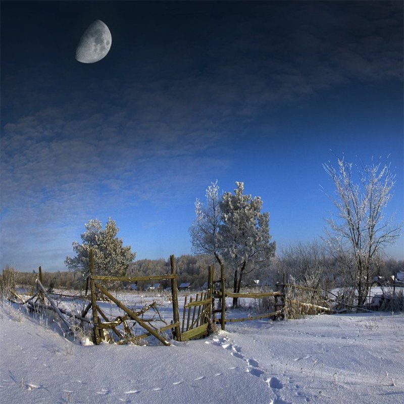 cтарая калитка. зимний вариантphoto preview