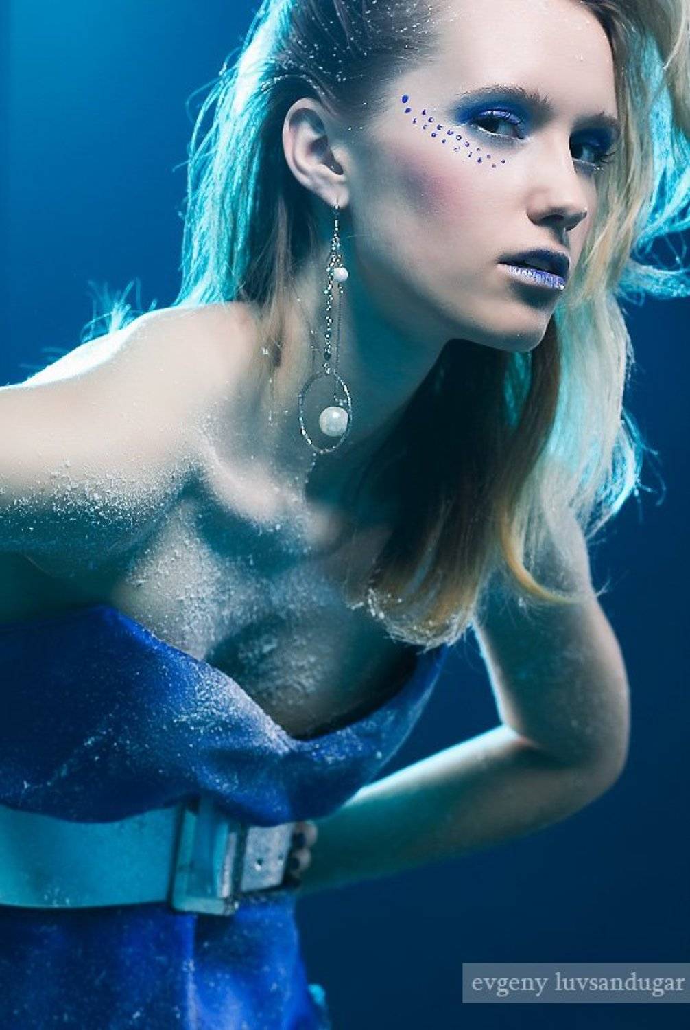 девушка, портрет, цвет, глаза, цифра, Евгений Лувсандугар