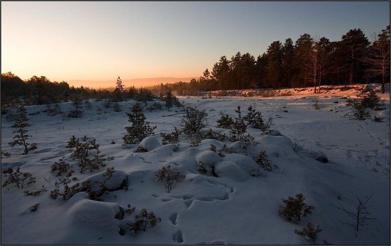 утро, зима, река, кырганга photo preview