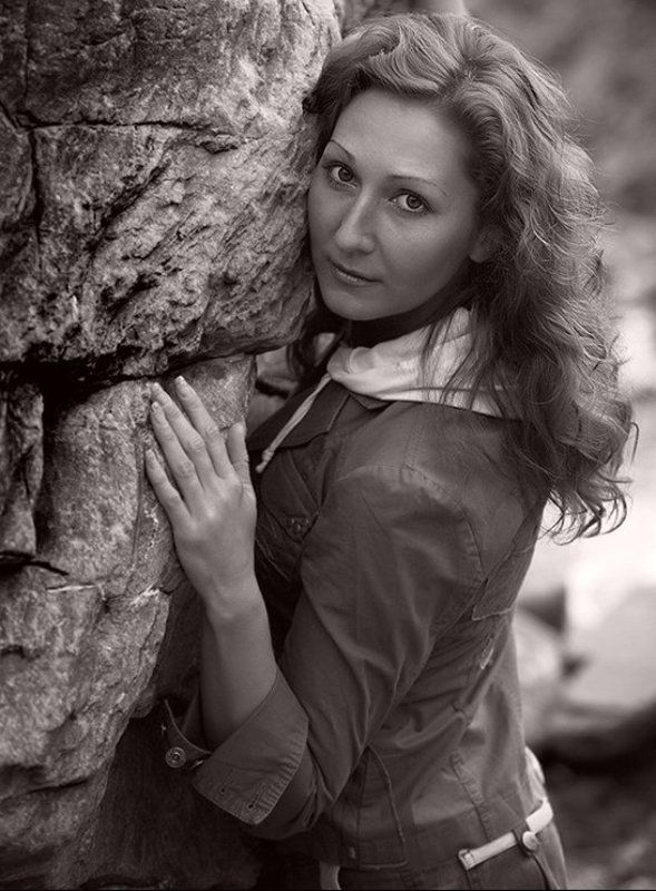 горы, девушка, взгляд ***photo preview