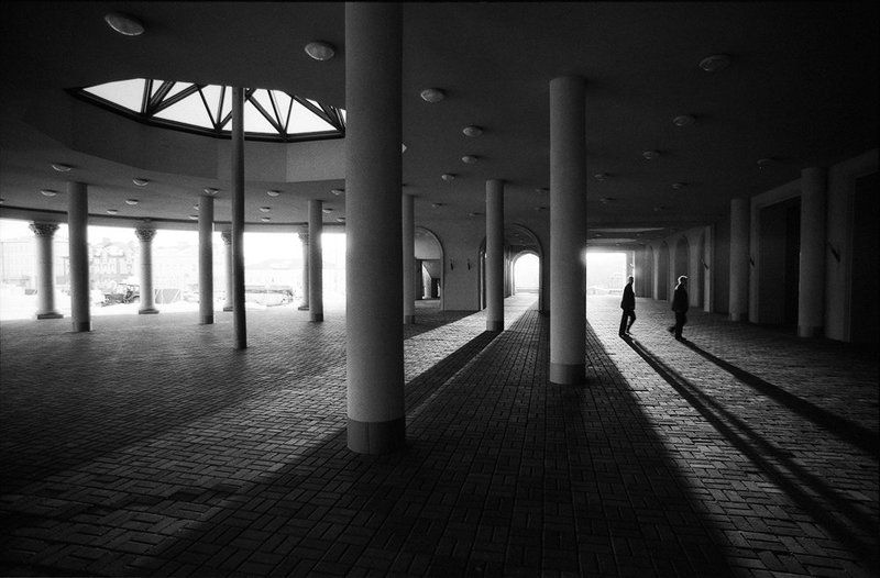 bw, city, film  фото превью