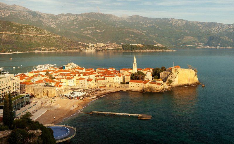 Адриатика, Будва, Европа, Старый город, Черепичные крыши, Черногория photo preview