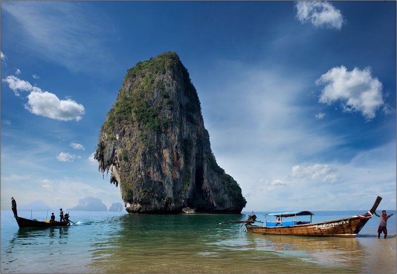 rock, boats, sea, море, лодки, скала Утёсphoto preview