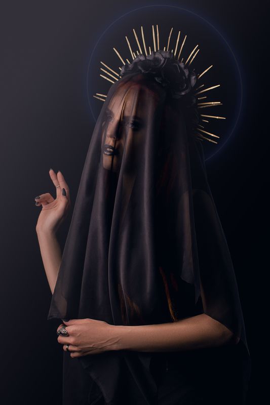 fine art, portrait, female portrait, halloween, dark Темная Деваphoto preview