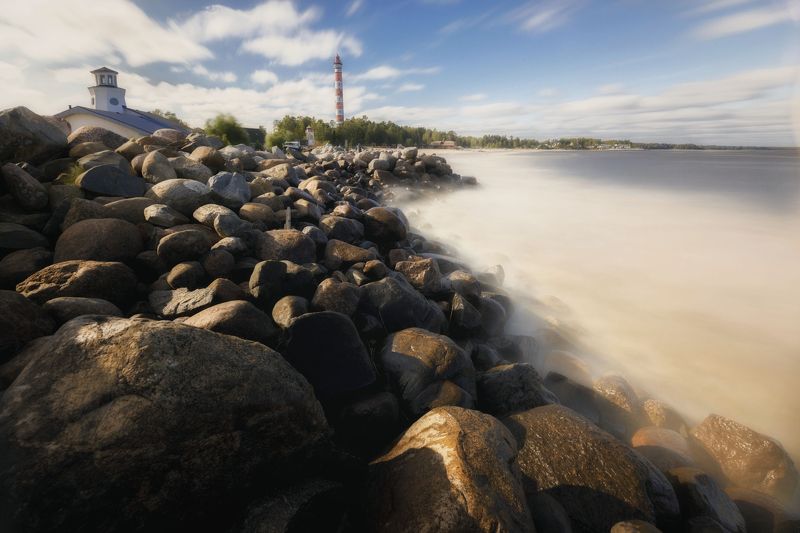 пейзаж, природа россии, природа, осень, ладога Ветряно на Ладогеphoto preview