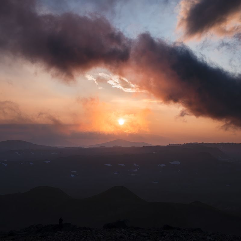 kamchatka, volcano, sunset, clouds, камчатка, вулкан, закат, облака, перламутровые, перламутровыеоблака, путешествие photo preview