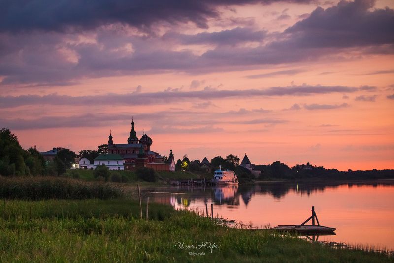 старая ладога, монастырь, волхов, река Рассвет в Старой Ладоге photo preview