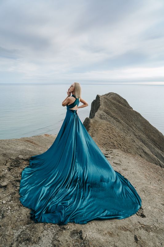 girl, portrait, krym, sea, sky, dress, sexy, beauty, mirrorless, sony a7 III, sony 24-70/4 OSS ZA, kirill sokolov, мыс хамелеон, крым, девушка, портрет, платье Kseniaphoto preview