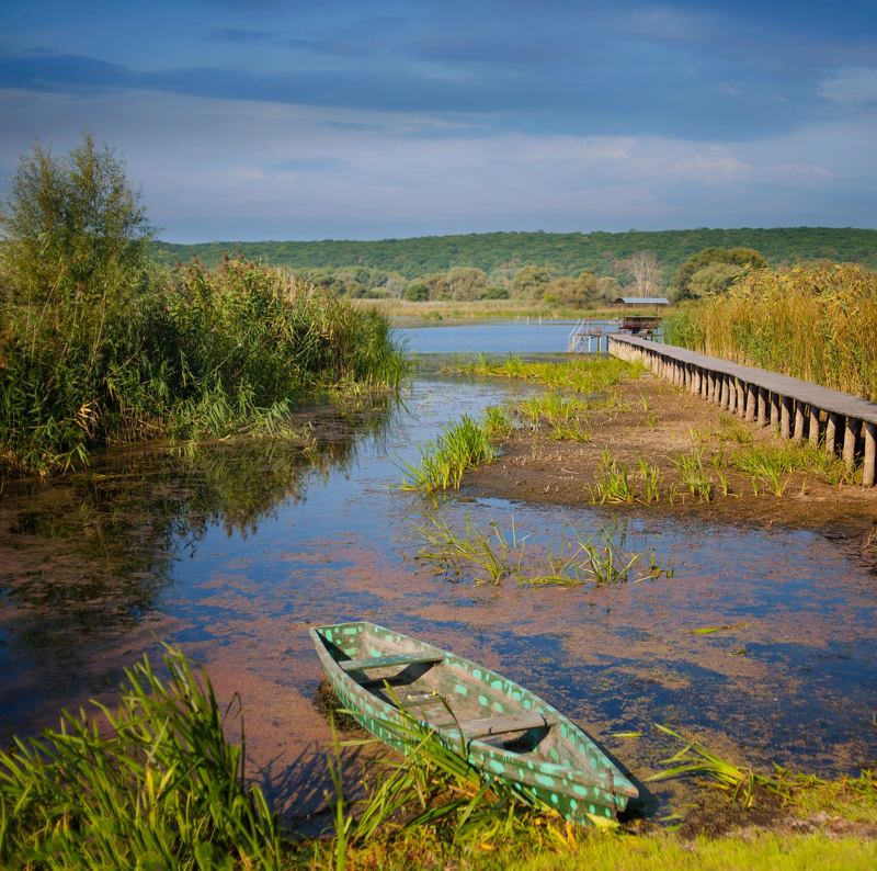 лето, река, берег,пейзаж ,лодка Вот и лето прошло ...photo preview