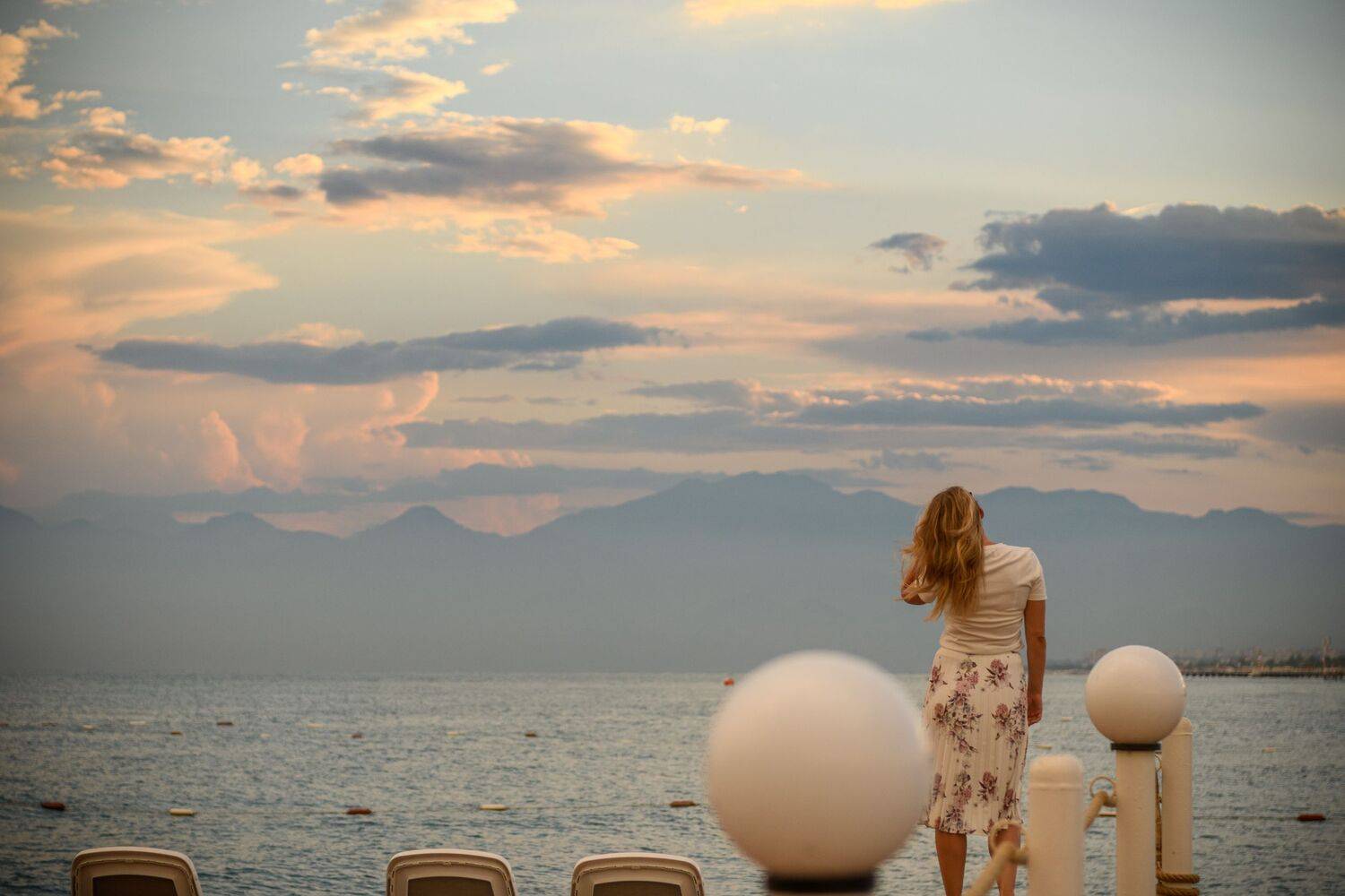 She and soft sunset. Автор: Mykhailo , Mykhailo