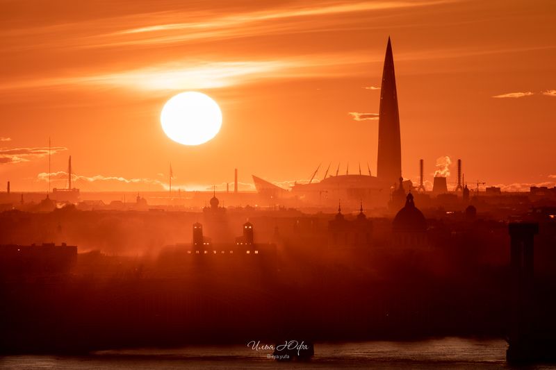 закат, солнце, лахта, Санкт-Петербург  Закатные историиphoto preview