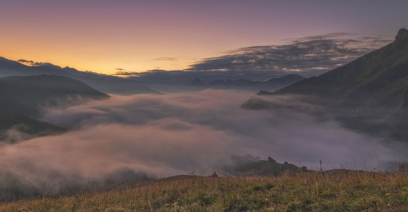 кбр, перевал актопрак. Погружение в розовый сон.photo preview