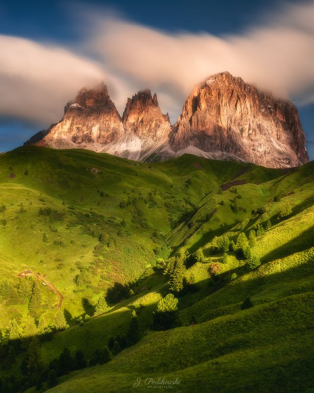 dolomites, alps, mountains, sunrise Sunrise in Dolomitesphoto preview