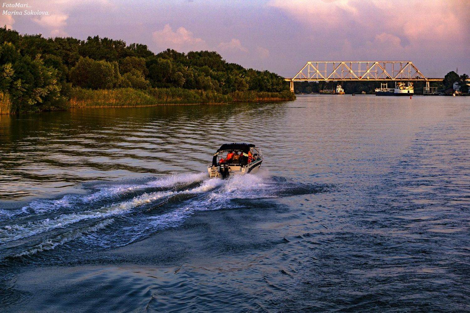 Вечерняя прогулка по Дону.. Автор: Марина Соколова , Марина Соколова