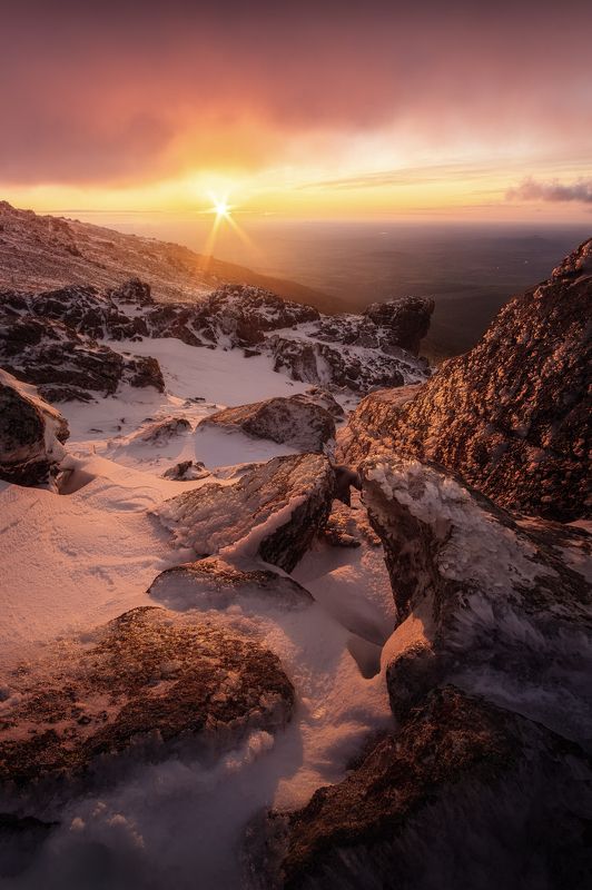 серебрянка, серебрянский камень, урал, северный урал, осень, рассвет, утро Первое приветствие зимыphoto preview
