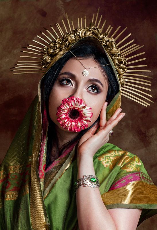 Fine-art, female portrait, portrait, indian Goddess Индийская Богиняphoto preview