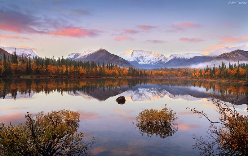 кольский, север, заполярье, хибины Осенний рассвет на Кольскомphoto preview