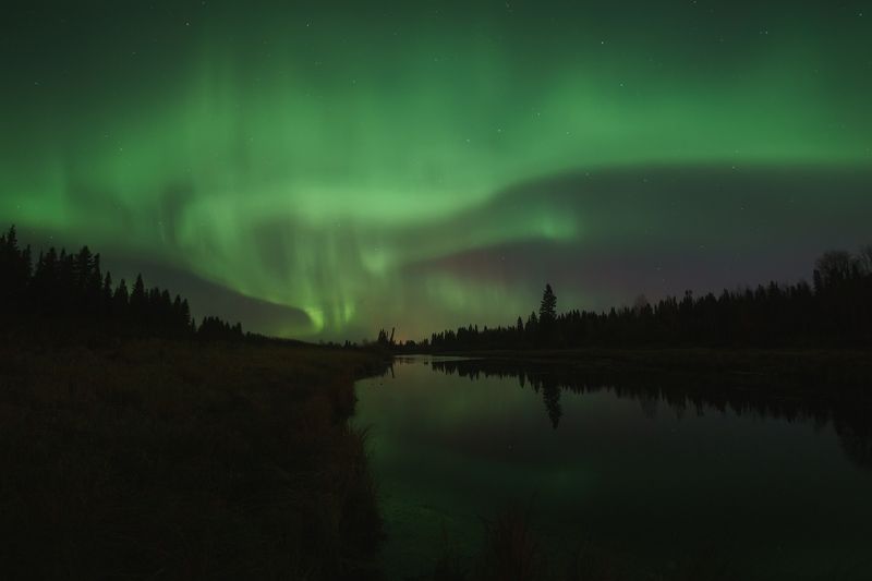 печора, северное сияние, коми Ночной сентябрьphoto preview
