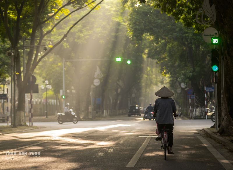 Street, Hanoi, Autumn, Vietnam, Rays, Morning The Fall in Hanoi фото превью