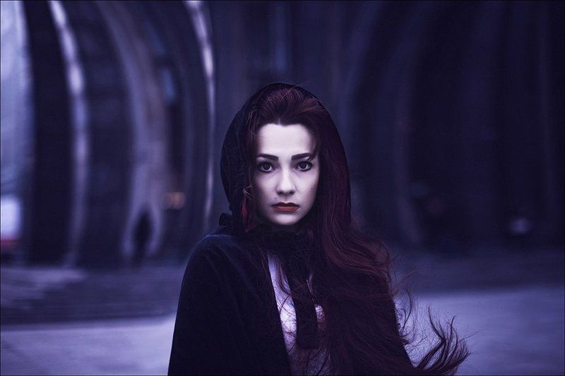 Girl, Portrait violetphoto preview