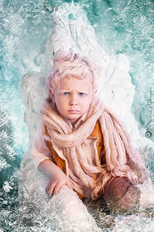 Зима, Кай, Малыш, Мальчик, Сказка, Снежная королева Маленький Кайphoto preview