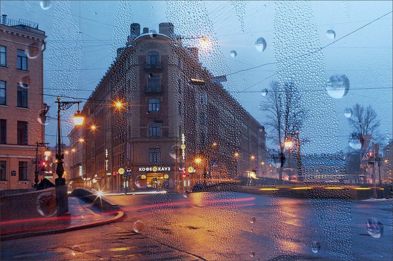 Рисунок света и дождяphoto preview