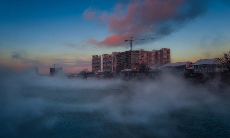 город, утро, рассвет, январь Городские рассветы.photo preview